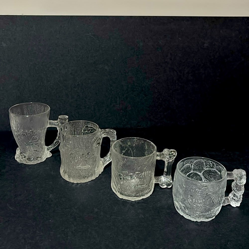 Vintage McDonald’s Flintstone Mugs 1993 Set of 4